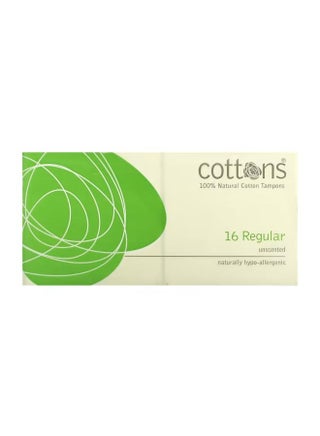 100 Natural Cotton Tampons Regular Unscented 16 Tampons - pzsku/Z0289EFF2976A60C25C06Z/45/_/1704362748/ac1415b2-5d9d-4a39-9878-189a335250e0