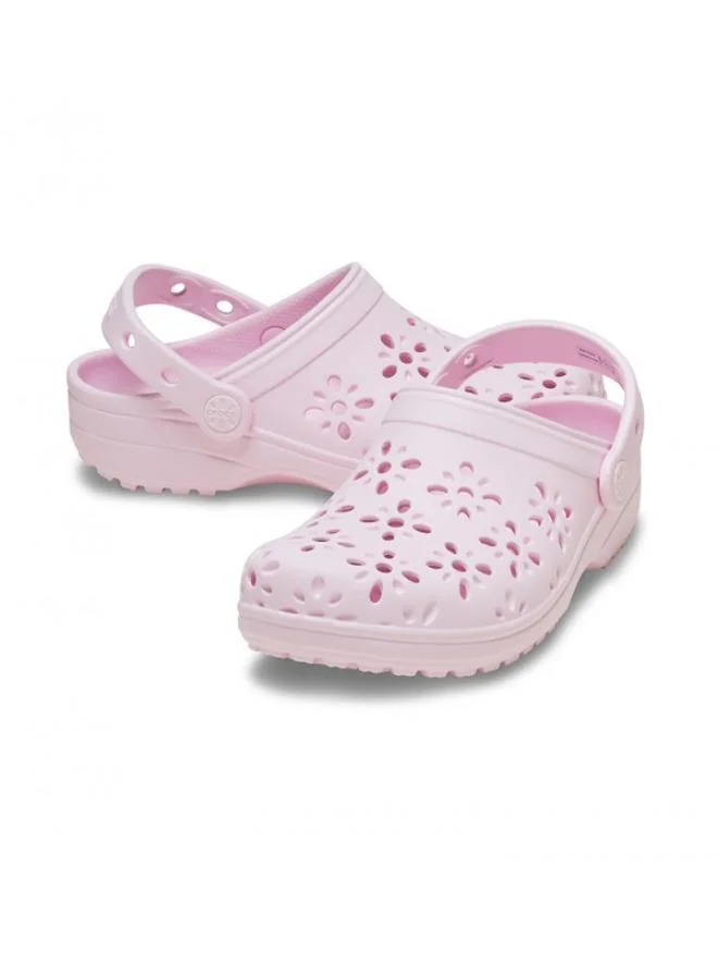 crocs Toddler Floral Cut Out Clogs