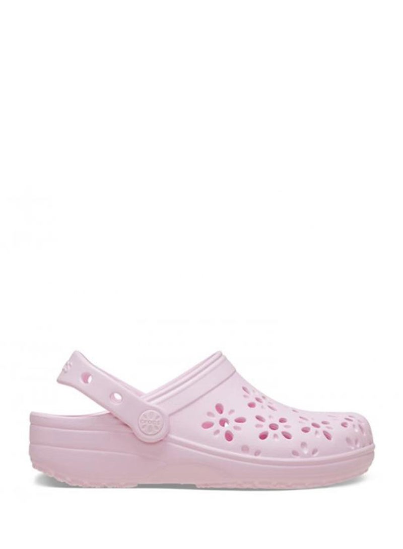 crocs Toddler Floral Cut Out Clogs  - Image 1