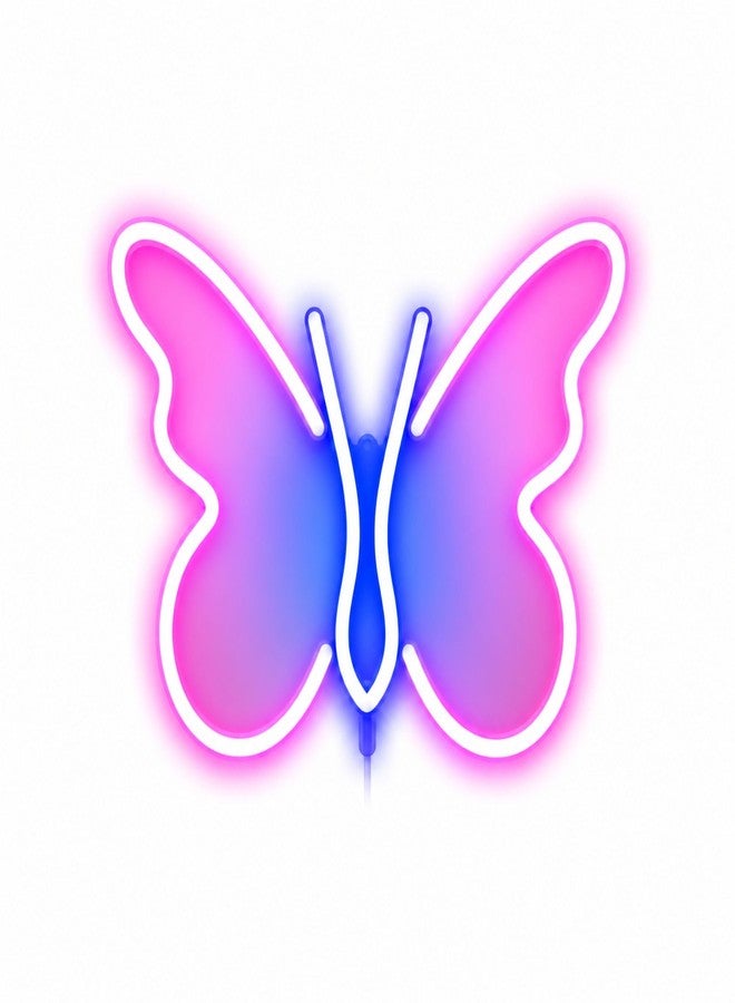 HUMAIZAR Butterfly Neon LED Light for Wall Décor | Aesthetic Neon Light for Bedroom, Kids Room & Living Room | Decorative LED Neon Sign for Home Décor & Gifting - Image 1