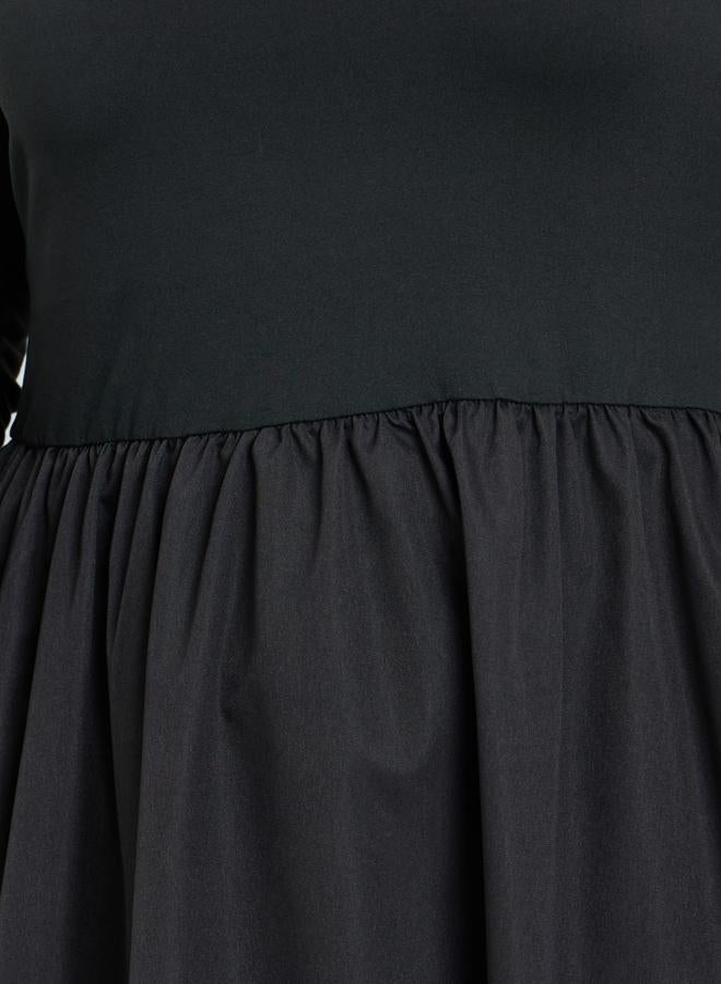 Styli Plus Size Knit Midi Dress with Long Sleeves - Image 4