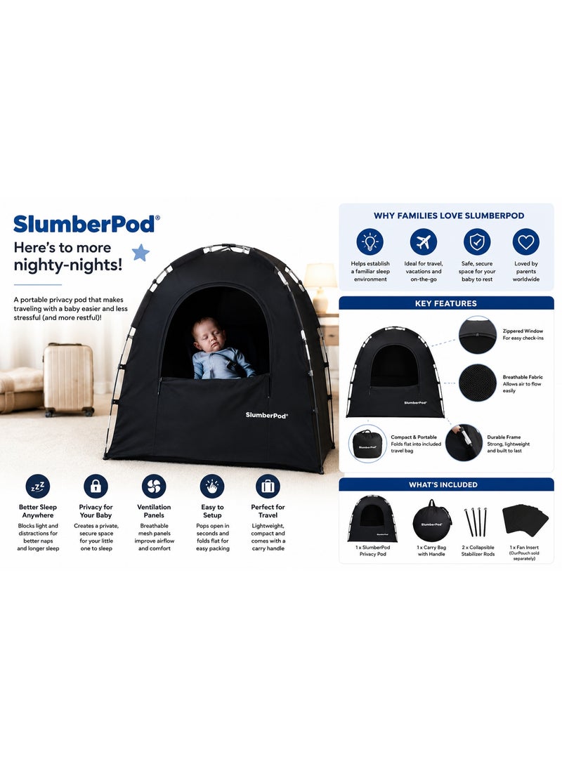 SlumberPod Portable Privacy Sleep Pod for Babies & Toddlers, Universal Fit for Playards & Travel Cribs - Image 2
