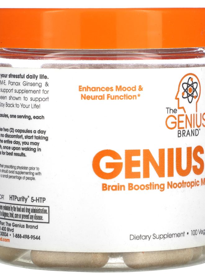 The Genius Brand جينيوس جوي 100 كبسولة نباتية - Image 2