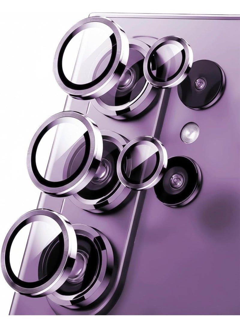 QIRG for Samsung Galaxy S26 Ultra Camera Lens Protector, Individual Lens Protectors, Ultra-Thin Tempered Glass with Aluminum Edging, Case Friendly, , Ultra-Thin, Tempered Glass, with Aluminum Edging 1 Set（Purple） - Image 1
