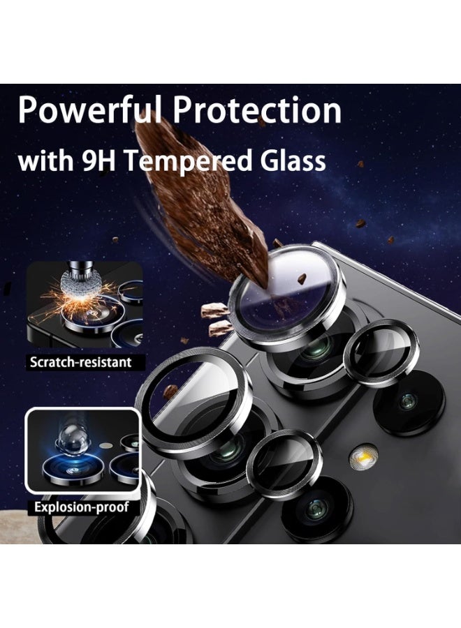 QIRG for Samsung Galaxy S26 Ultra Camera Lens Protector, Individual Lens Protectors, Ultra-Thin Tempered Glass with Aluminum Edging, Case Friendly, , Ultra-Thin, Tempered Glass, with Aluminum Edging 1 Set（Purple） - Image 4