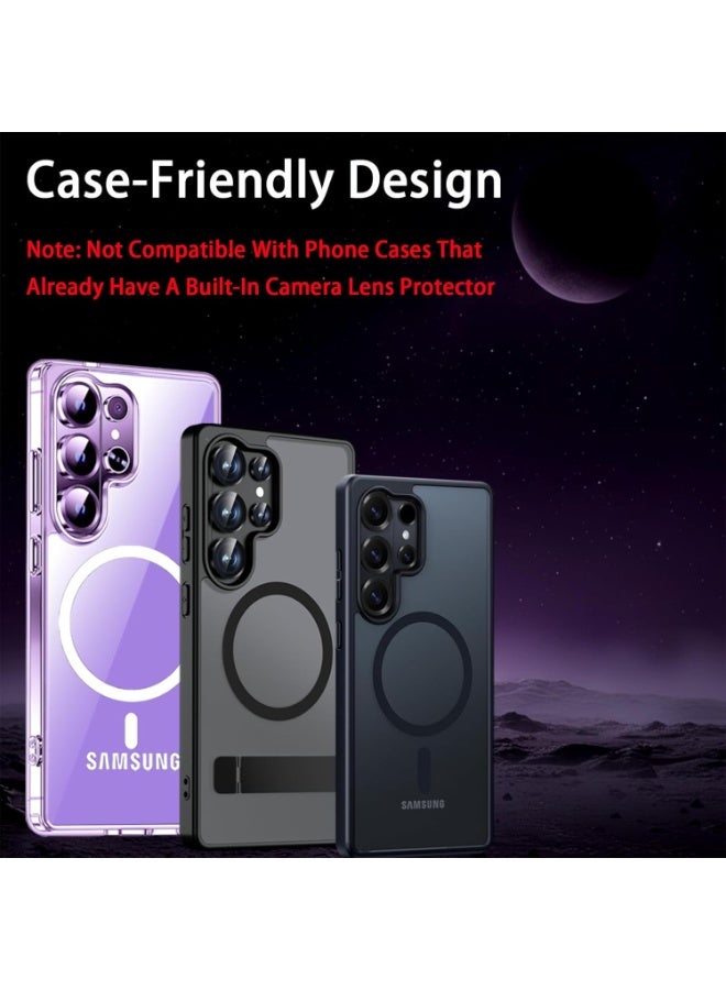 QIRG for Samsung Galaxy S26 Ultra Camera Lens Protector, Individual Lens Protectors, Ultra-Thin Tempered Glass with Aluminum Edging, Case Friendly, , Ultra-Thin, Tempered Glass, with Aluminum Edging 1 Set（Purple） - Image 5