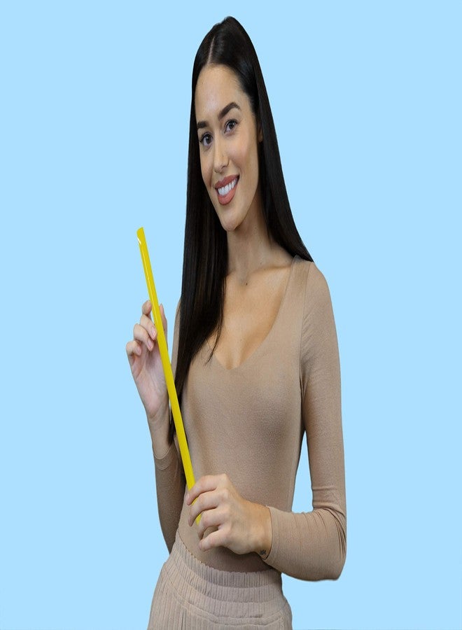 Vocal Tubes أنابيب صوتية صفراء لعلاج النطق والغناء - ماصات علاجية لصحة الصوت - مجموعة من أنبوبين من السيليكون المقاوم للماء لعلاج الصوت وتدريب الغناء - Image 2