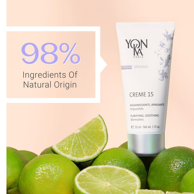 Yonka Yon-Ka Specifics Creme 15 | Balancing Face Cream with Chamomile & Botanicals | Purifying Skincare for Blemish-Prone or Oily Skin | Paraben-Free | 1.74 oz - Image 5