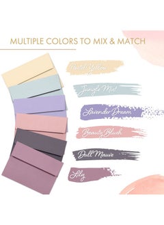MATICAN 5X7 Envelopes For Invitations 120Pack A7 Envelopes For 5X7 Cards Colored Invitation Envelopes 6 Muted Pastel Colors 5 1/4 X 7 1/4 Inches  - Image 3