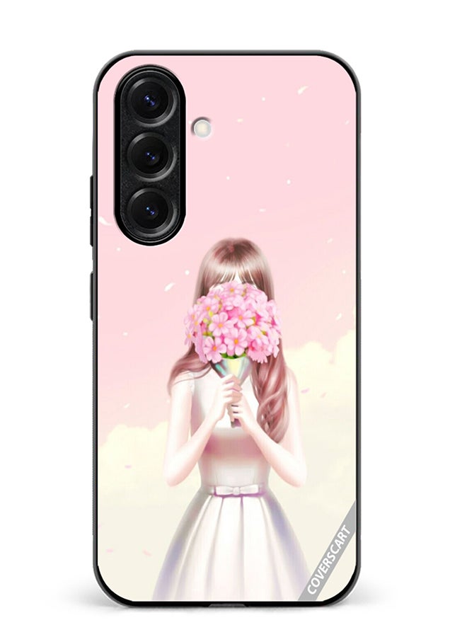 VR CREATIVE Protective Case Cover For Samsung Galaxy S25 Blush Flowers Design Multicolour