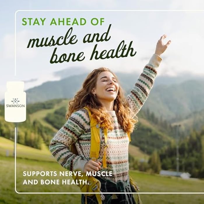 Swanson Magnesium Bone & Muscle Health Support 200 Milligrams (2 Caps per 400 mg Serving Magnesium Oxide) 500 Capsules - Image 2