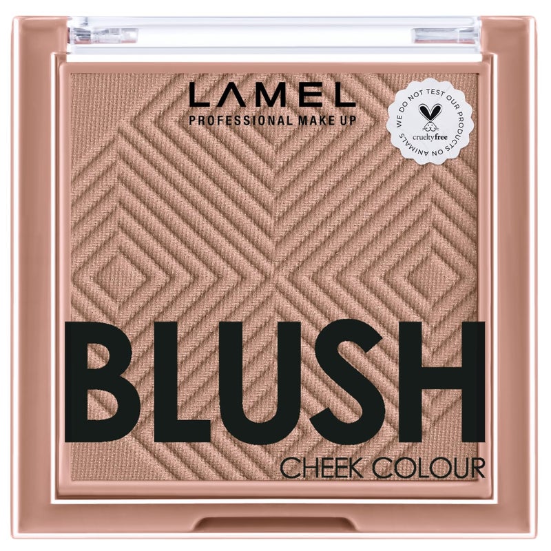 Lamel Blush Cheek Taupe Color Mini  Natural Lightweight Smooth Blendable Powder  Shading  Contouring  4 Universal Shades Powder Blush  Cruelty Free   404 Taupe  38g  013