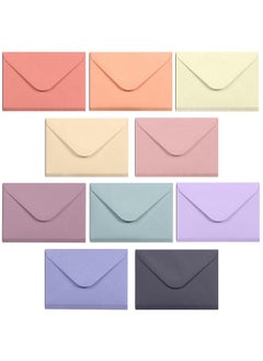 MATICAN Gift Card Envelopes - 100-Count Mini Envelopes, Paper Business Card Envelopes, Bulk Tiny Envelope Pockets, 10 Pastel Colors, 4 X 2.7 Inches  - Image 1