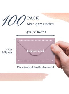 MATICAN Gift Card Envelopes - 100-Count Mini Envelopes, Paper Business Card Envelopes, Bulk Tiny Envelope Pockets, 10 Pastel Colors, 4 X 2.7 Inches  - Image 4