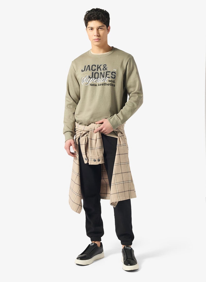 JACK & JONES Graphic Crew Neck Sweatshirt - Image 4