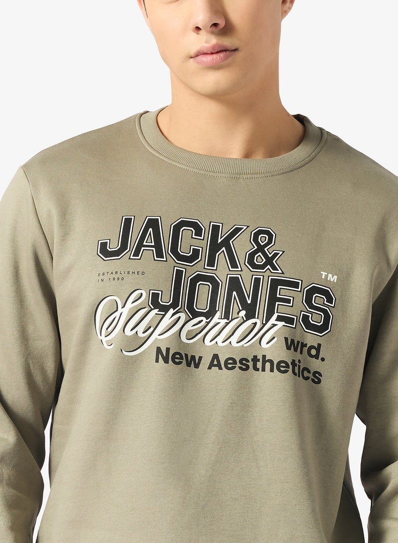 JACK & JONES Graphic Crew Neck Sweatshirt - Image 3