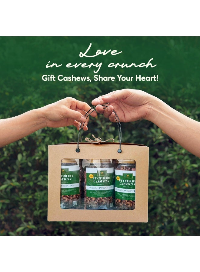 The Caphe Vietnam Pack of 3 - Premium Wood Fire Cashew Nuts, Salted Cashews with Skin, 500g Per Box - Image 4