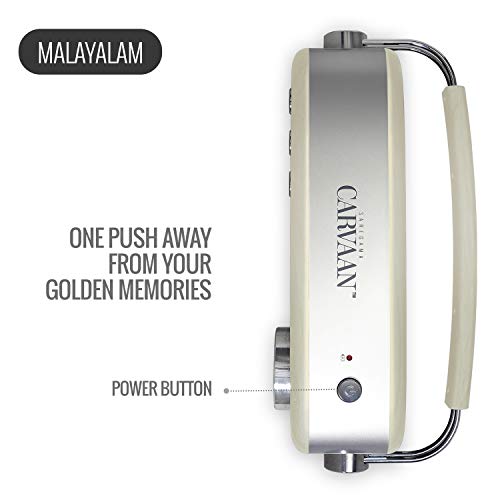 Carvaan Saregama Malayalam - Portable Music Player with 5000 Preloaded Songs, FM/BT/AUX (Porcelain White) - Image 4
