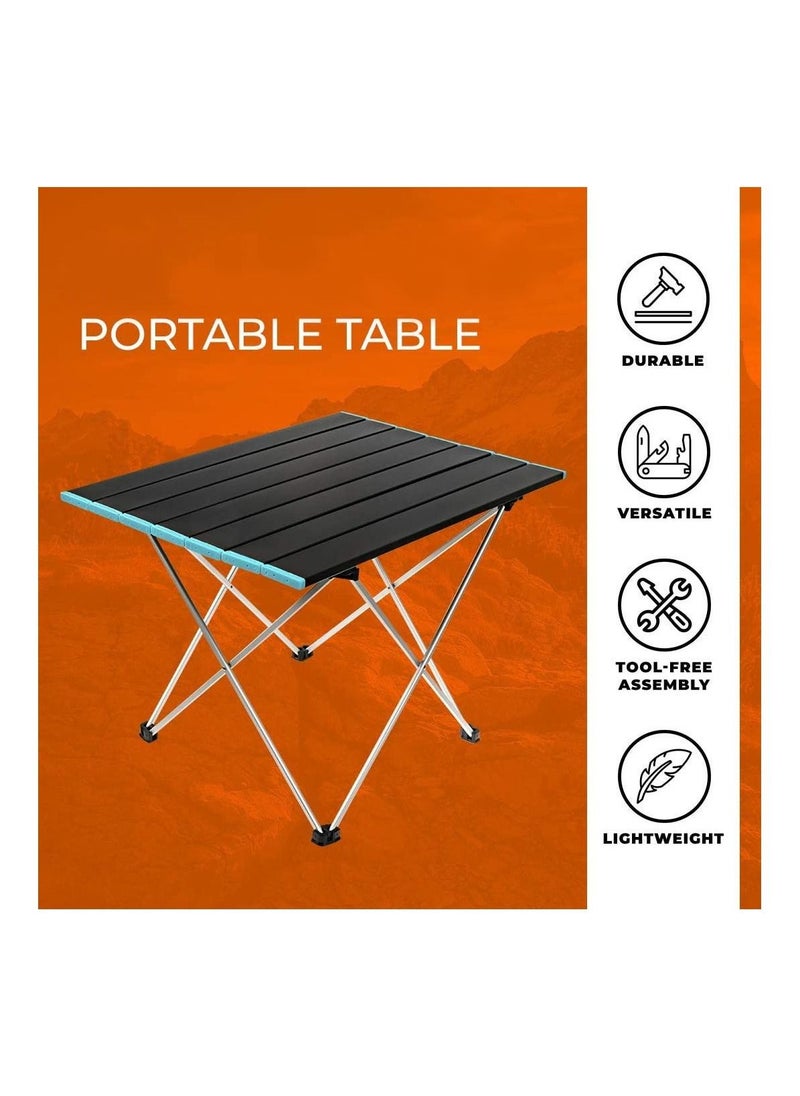 Arabest - Portable camping table 39 X 34 X 32 cm blue - Image 1