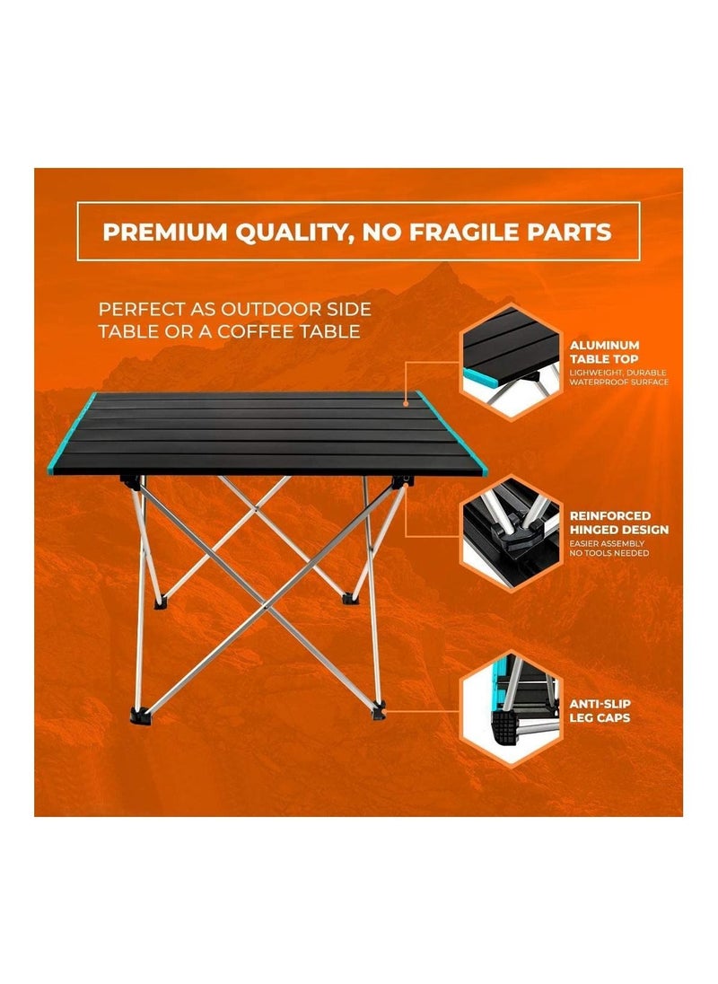 Arabest - Portable camping table 39 X 34 X 32 cm blue - Image 1