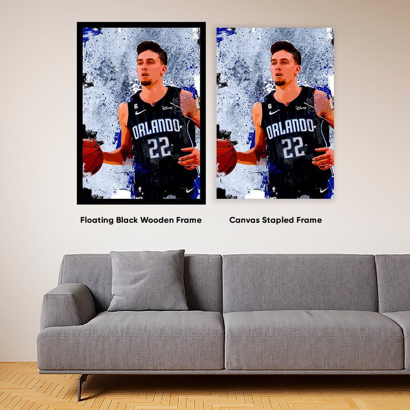 TNESSENTIAL Franz Wagner Poster Orlando Magic Framed Canvas Print Basketball Wall Art Print NBA Artwork Home Decor C153 Birthday Gift - Image 5