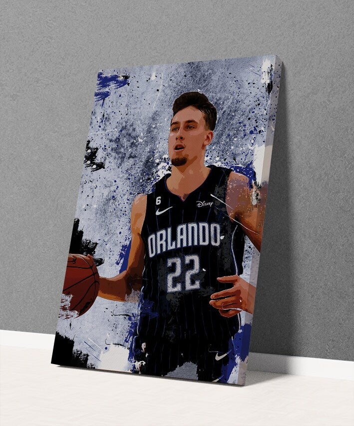 TNESSENTIAL Franz Wagner Poster Orlando Magic Framed Canvas Print Basketball Wall Art Print NBA Artwork Home Decor C153 Birthday Gift - Image 3