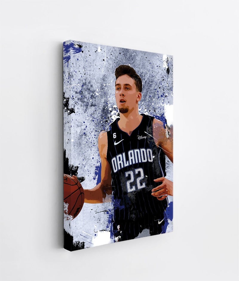 TNESSENTIAL Franz Wagner Poster Orlando Magic Framed Canvas Print Basketball Wall Art Print NBA Artwork Home Decor C153 Birthday Gift - Image 4