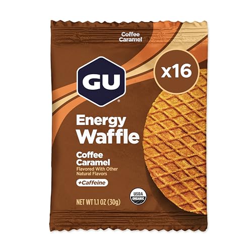 GU Energy Stroopwafel Caramel Coffee Sports Nutrition Waffle, Caffeine Included, and Kosher Dairy, On-The-Go Energy for Any Workout, 16 Count - Image 1