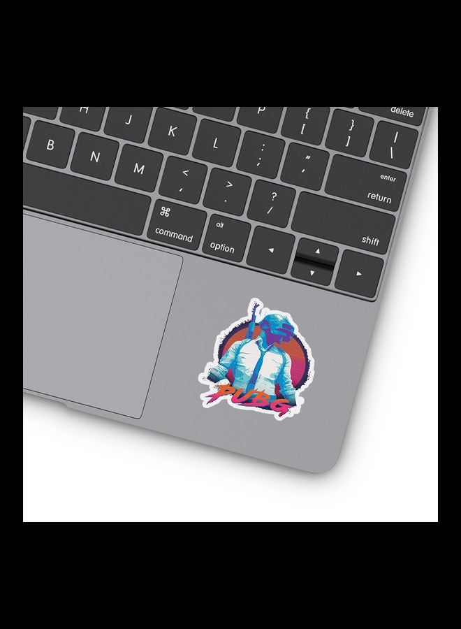 RKN Pubg Stylish Neon Vinyl Stickers For Laptop - Image 1