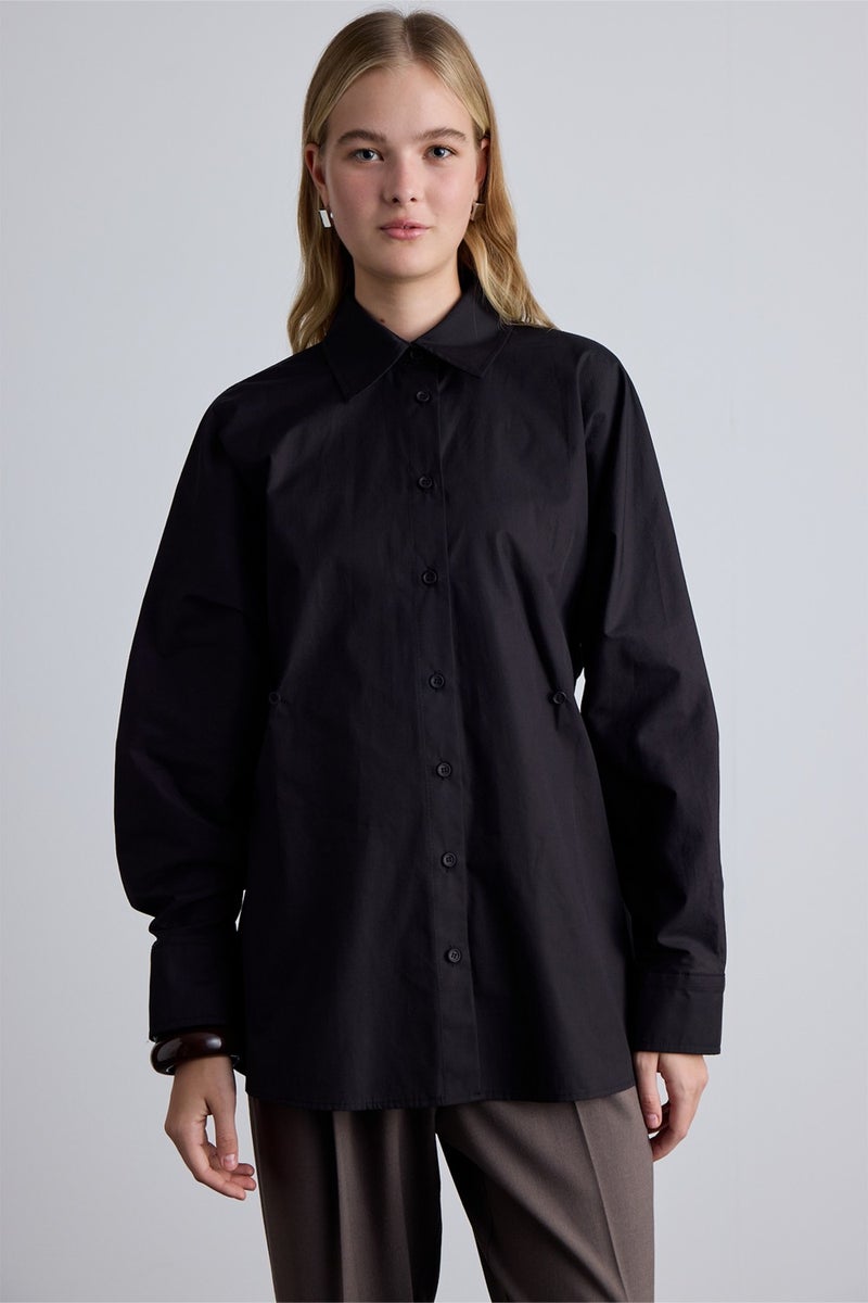 Manuka Waist Adjustable Shirt Black  - Image 1