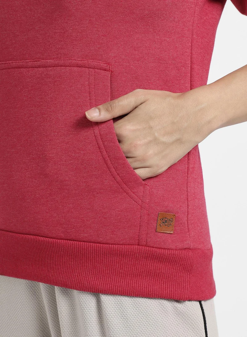 Campus Sutra Pullover Hoodie With Kangaroo Pockets