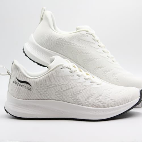 SHAPECRUNCH Arch Support Shoes with Soft Cushioned Insoles for Women for Walking and Running - Comfortable and Stylish (White, UK Footwear Size System, Adult, Women, Numeric, Medium, 5) - Image 3