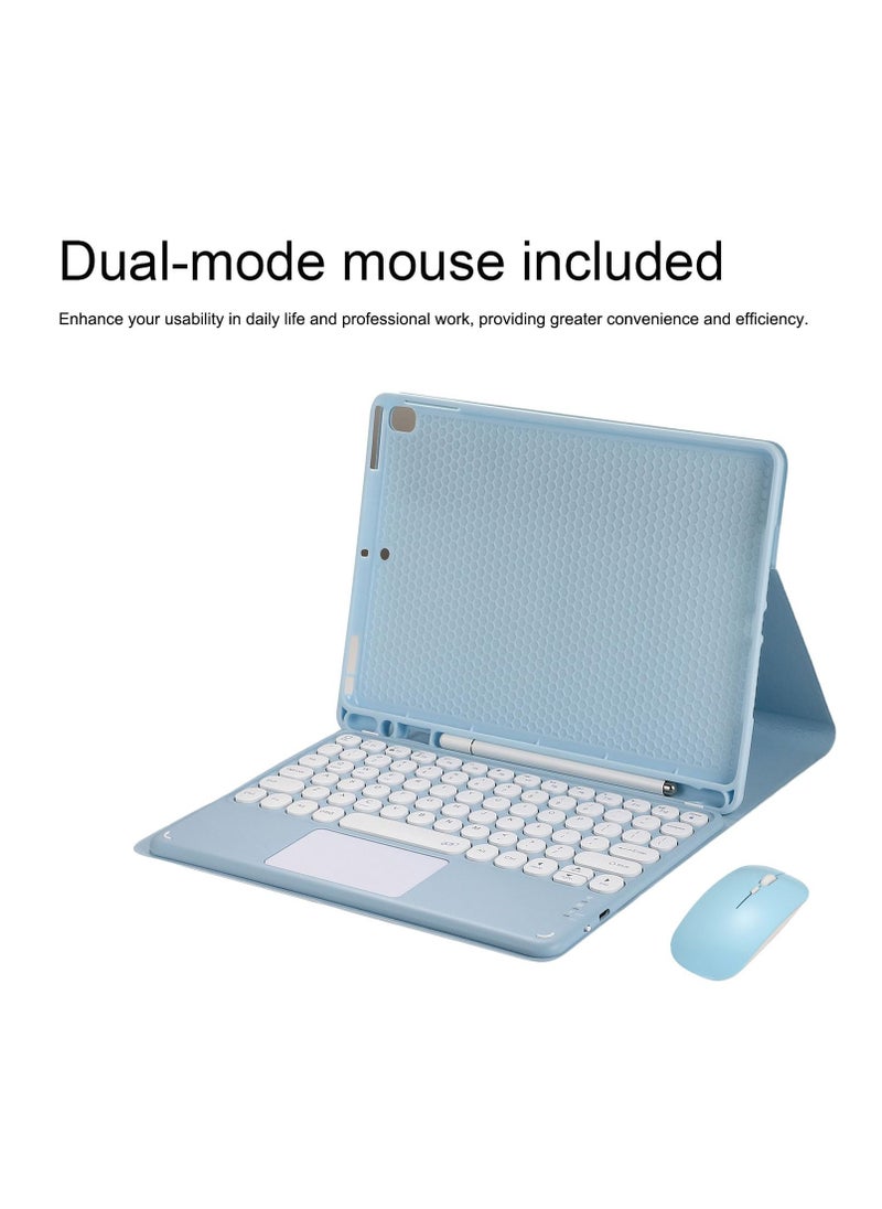 [3 in 1] Arabic and English Keyboard Case for iPad Pro 13 (2024) with Bluetooth Mouse, Stand Case with Pen Holder, Lightweight Magnetic Case, Detachable Touch Keyboard [Pen Not Included]