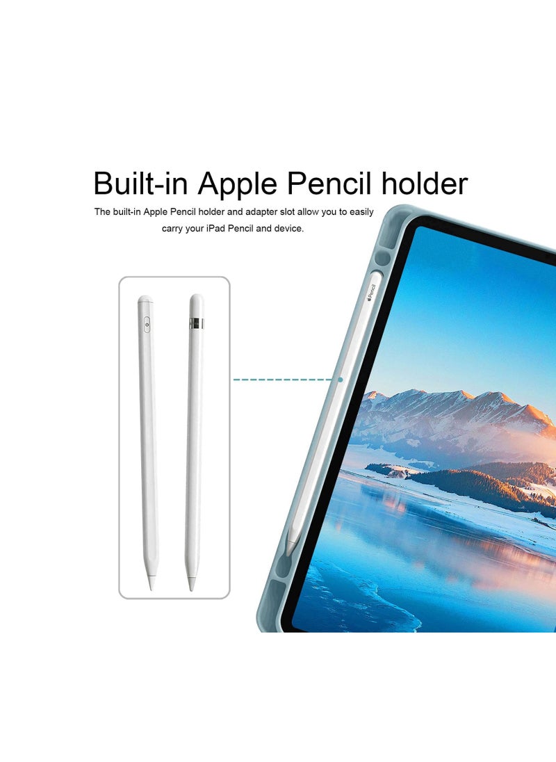 [3 in 1] Arabic and English Keyboard Case for iPad Pro 13 (2024) with Bluetooth Mouse, Stand Case with Pen Holder, Lightweight Magnetic Case, Detachable Touch Keyboard [Pen Not Included]