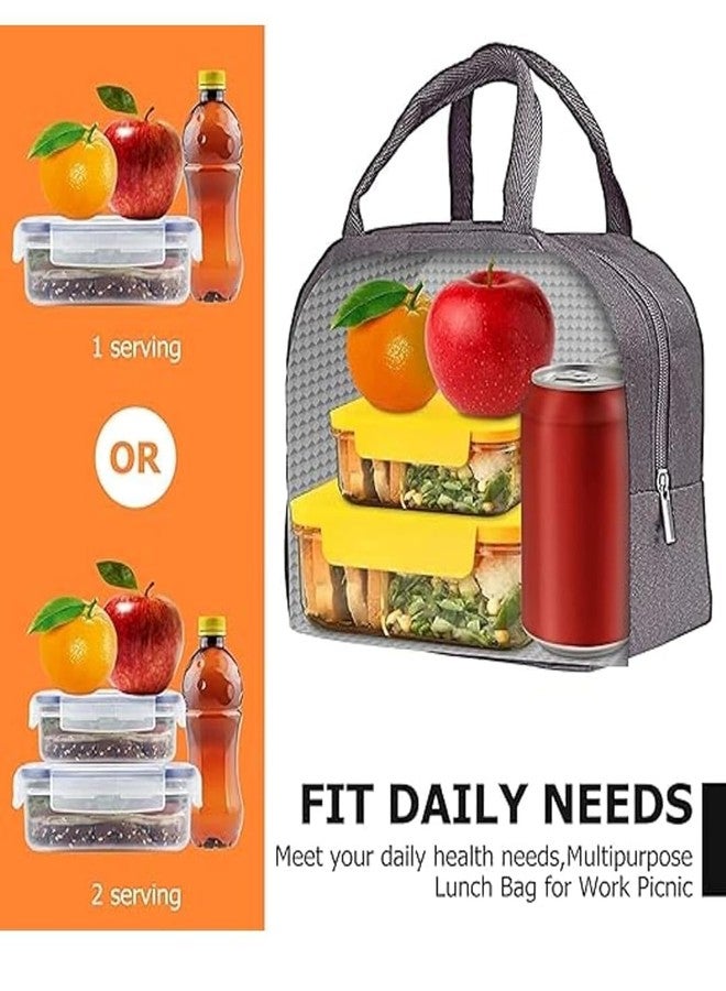 CAPSEA Insulated Office and Travel Lunch Bags Tiffin Bag, Portable and Reusable Tifin Bag, Outdoor Picnic Hot-Cold Temperature Bag for Office, College & School (Multicolor) - Image 3