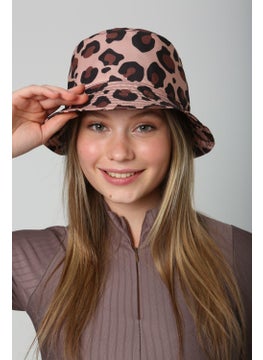 Saria Moda Saria Fashion Leopard Pattern Printed Women's Bucket Hat  - Image 1