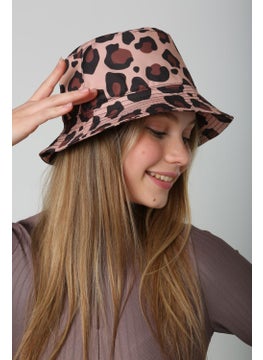 Saria Moda Saria Fashion Leopard Pattern Printed Women's Bucket Hat  - Image 2