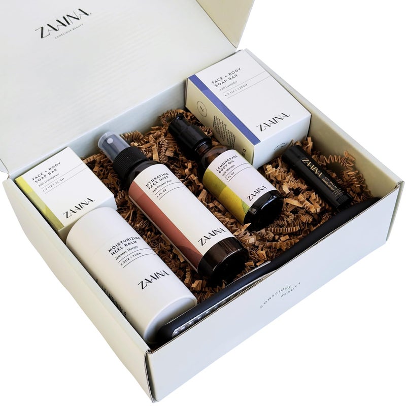 ZAAINA Luxurious Spa Set for Women Bath Body Gift Set for Her Relaxing Spa Gift Basket for Women Self Care Kit Pampering Home Wellness Bath Set - Image 1