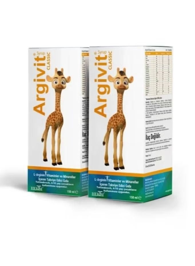 Argivit Syrup – A nutritional supplement to support children's growth (2 packs) 150ml + 150ml