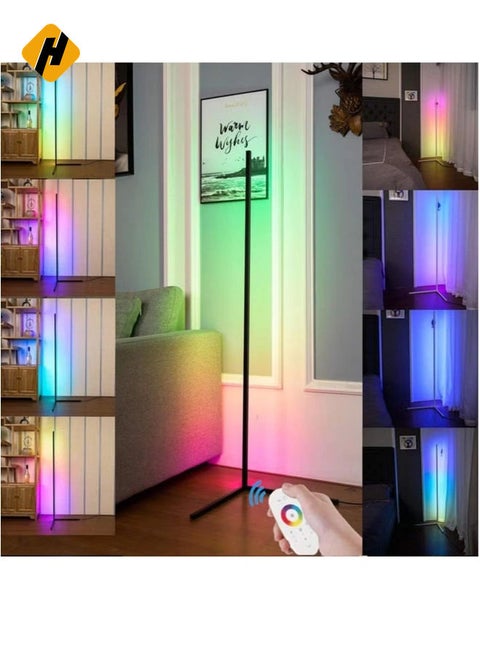 Smart RGB Floor Lamp, LED Floor Lamp Ambient Background Light, Modern Minimalism Color Changing LED Dimmable Torchiere