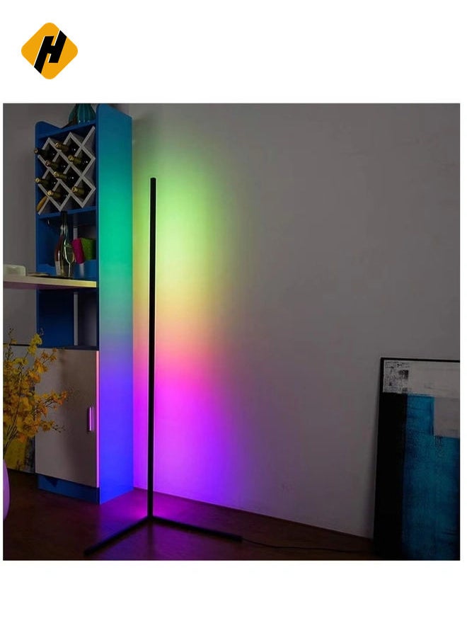 Smart RGB Floor Lamp, LED Floor Lamp Ambient Background Light, Modern Minimalism Color Changing LED Dimmable Torchiere