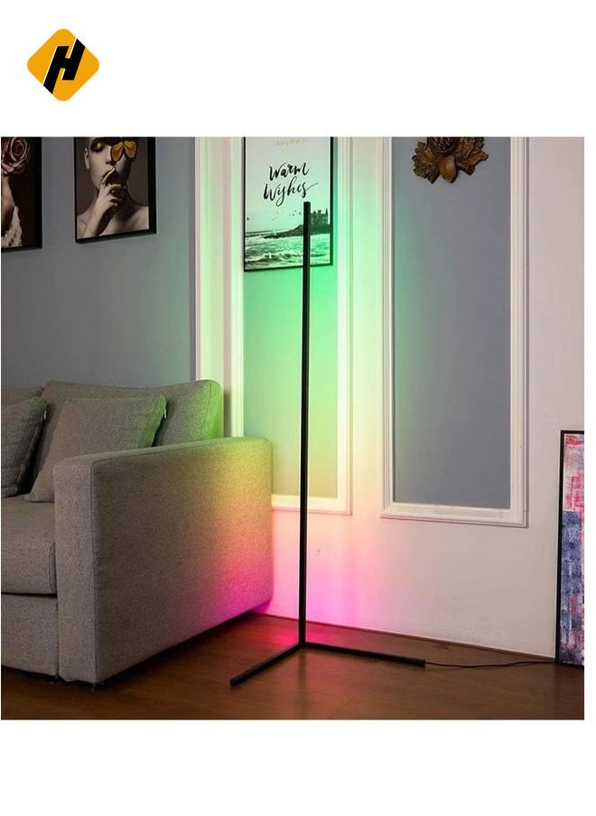 Smart RGB Floor Lamp, LED Floor Lamp Ambient Background Light, Modern Minimalism Color Changing LED Dimmable Torchiere