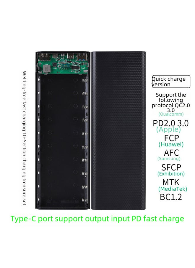 Digital Computer/mobile Power/mobile Power Supply - 150w Portable Charger High Capacity Battery Pack For Phones Laptops-Color:S10 White 18W Fast Charge-Power Capacity:50000mAh