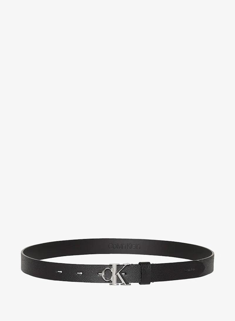 CALVIN KLEIN Buckle Pebble Strap Belt