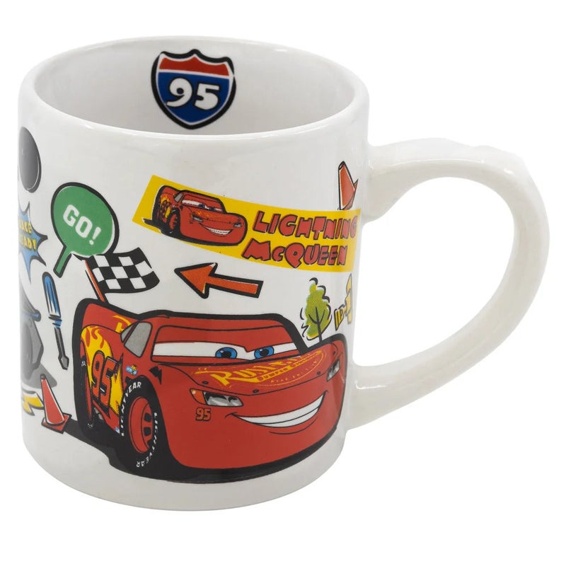 Pixar Car Stickers Ceramic Mug - 240 Ml - Image 1