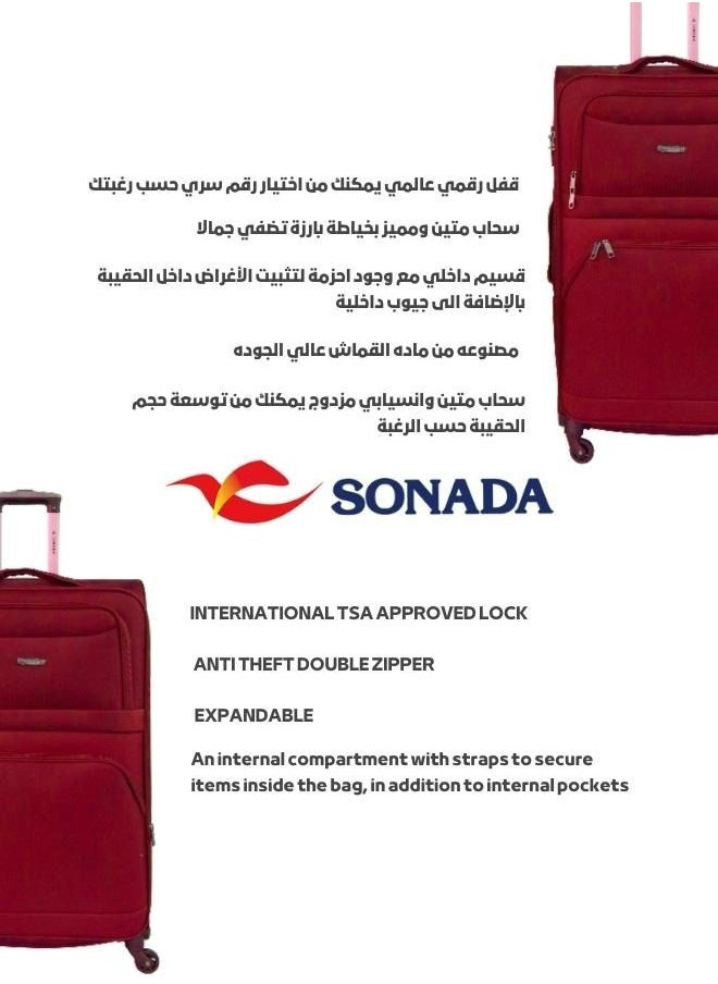 SONADA Softside Luggage Set of 3  - Image 3
