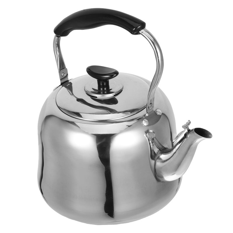 4L Stainless Steel Whistling Tea Kettle With Anti Scald Handle For Gas And Induction Cooktops - Image 2