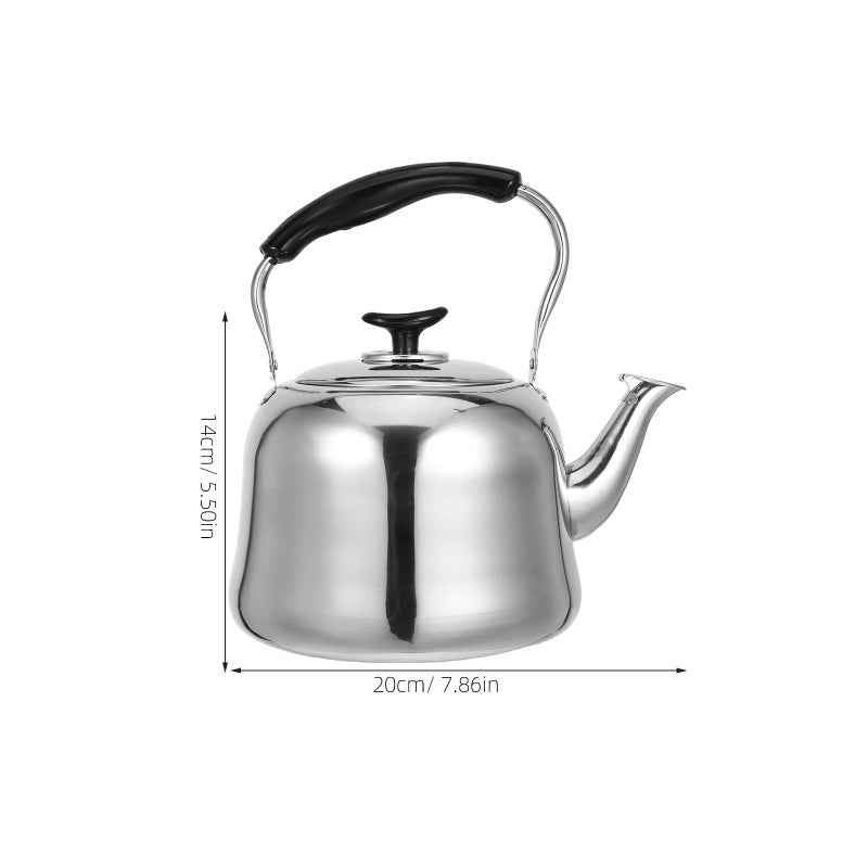 4L Stainless Steel Whistling Tea Kettle With Anti Scald Handle For Gas And Induction Cooktops - Image 3