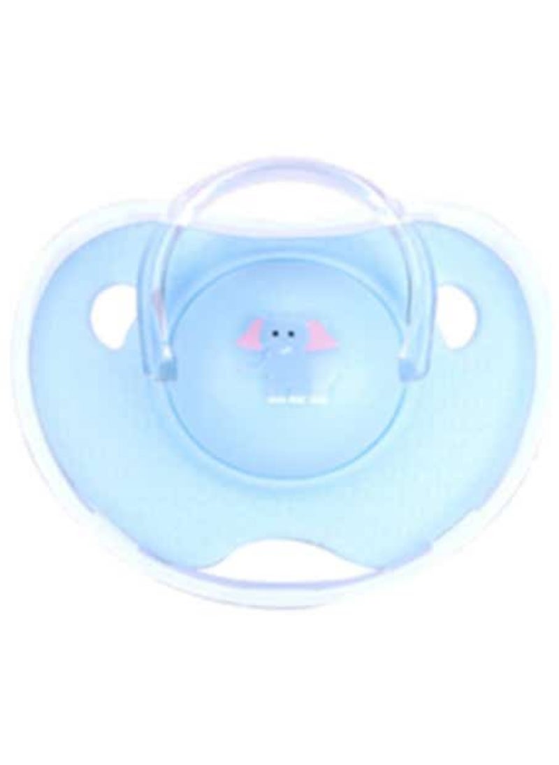 Luqu Pacifier Silicone Flat Head 6 M Blue