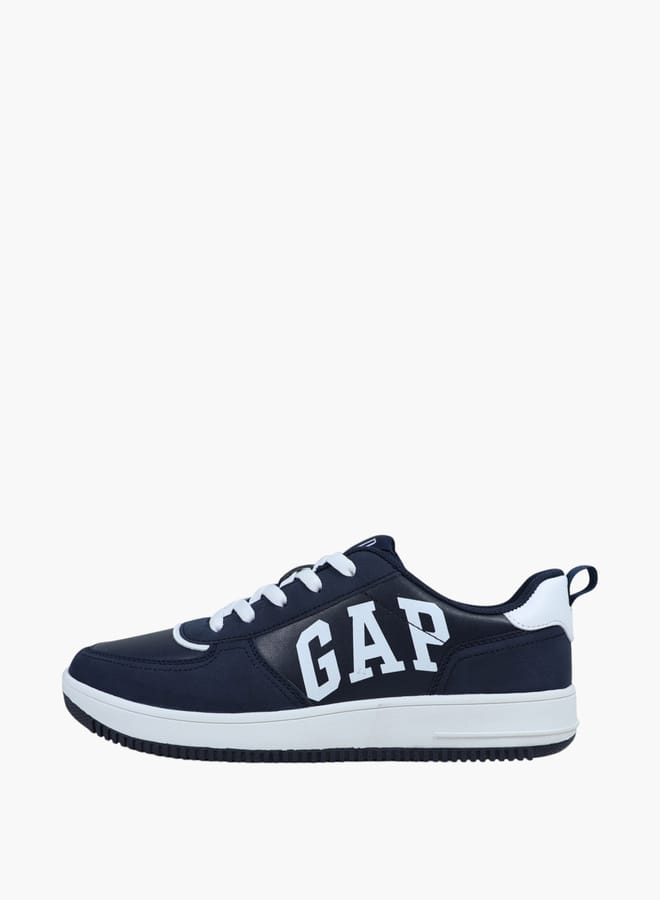 Men's Logo Print Sneakers with Lace-Up Closure - BOSTON III